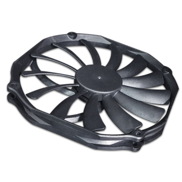 FANNER Ice Soul F14015 4PIN PWM Ultra-thin Chassis Fan Desktop Computer Radiator, F14015