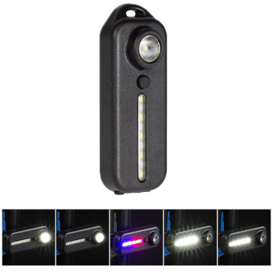 Feu arrière de vélo rechargeable Type-C avec clip de fixation, W677