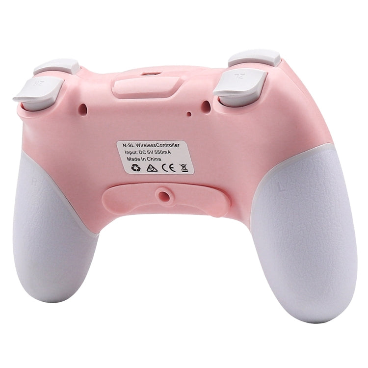 For Nintendo Switch Pro Wireless Bluetooth Handle with Macro Programming & Somatosensory Wake-up, White Pink, Purple Orange, White Red Blue, Black Red Blue, Black Blue Red
