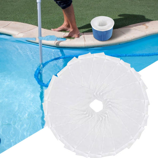 Bâche de protection pour piscine, filtre écumoire de piscine anti-salissures, 10 pièces, 20 pièces, 30 pièces
