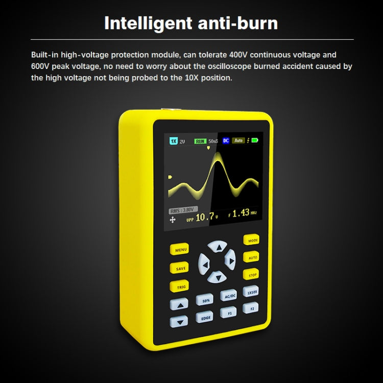FNIRSI 2.4 Inch IPS Screen 100MHz Digital Oscilloscope, 5012H