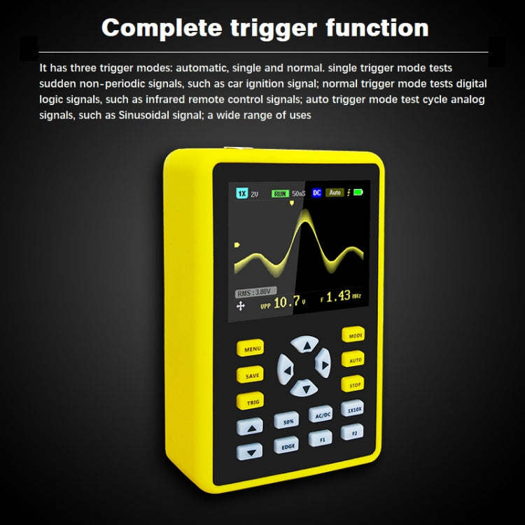 FNIRSI 2.4 Inch IPS Screen 100MHz Digital Oscilloscope, 5012H