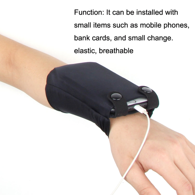 7 Inch Mobile Phone Outdoor Sports Wrist Bag Elastic Close-fitting Mini Arm Bag
