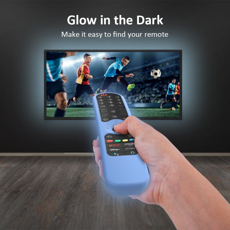 For LG AN-MR21GC / AN-MR21N / AN-MR21GA TV Remote Control Silicone Case, GS0020 Black, GS0020 White, GS0020 Luminous Blue, GS0020 Luminous Green
