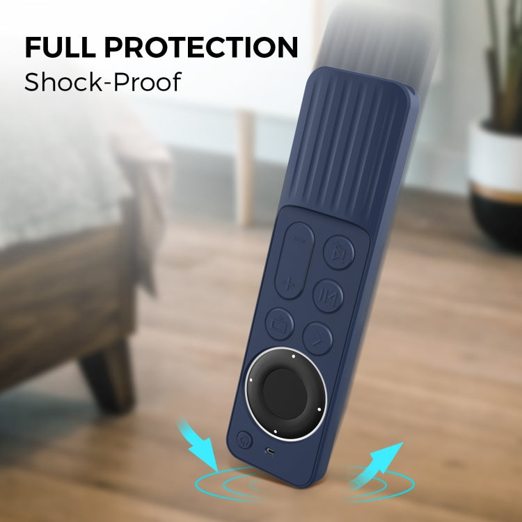 For Apple TV Siri Remote 2/3 AhaStyle PT166 Remote Controller Silicone Protective Case Striped Non-Slip Anti-Drop Cover