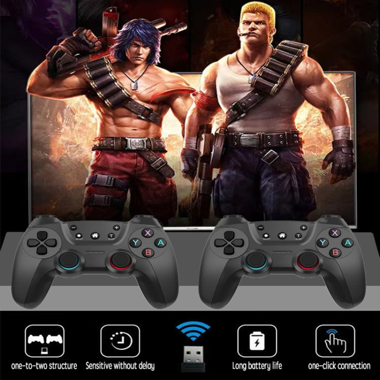 KM-029 2.4G One for Two Doubles Wireless Controller Support PC / Linux / Android / TVbox