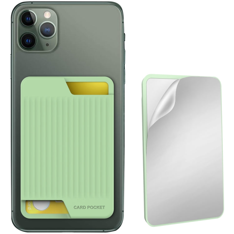 AhaStyle PT169 Mobile Phone Silicone Back Card Case Bus Card Bank Card Convenient Organizer, PT169 (Pink), PT169 (Black), PT169 (Green), PT169 (Purple)
