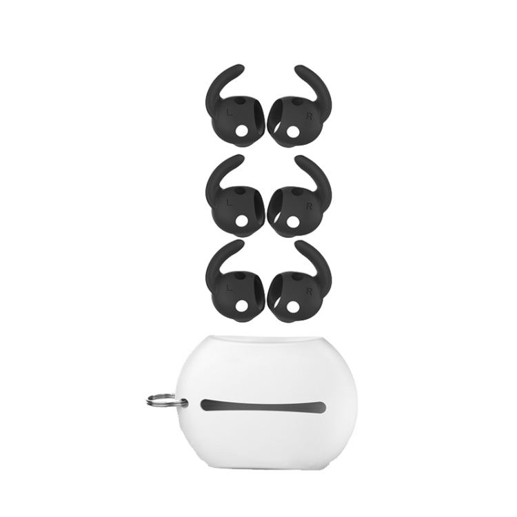 For Beats Studio Buds AhaStyle PT172 Earphone Silicone Ear Caps, Style:, Earcap x 3+Case (White), Earcap x 3+Case (Red), Earcap x 3+Case (Black), Earcap (White), Earcap (Black), Earcap (Red)