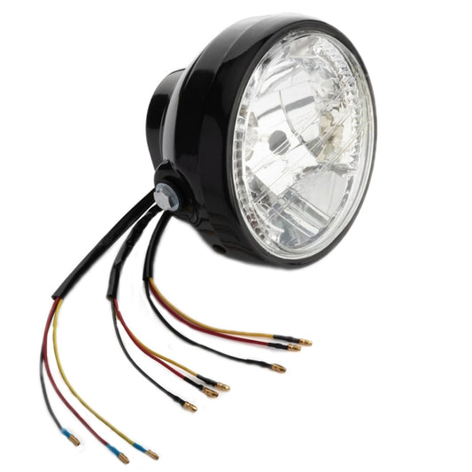 Motorrad 7-Zoll-LED-Scheinwerfer mit Engelring und Lenkfunktion, PE-D7inS01