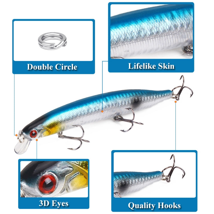 XY-256 19,1g/13,5cm Leurre Minnow Coulant Longue Distance