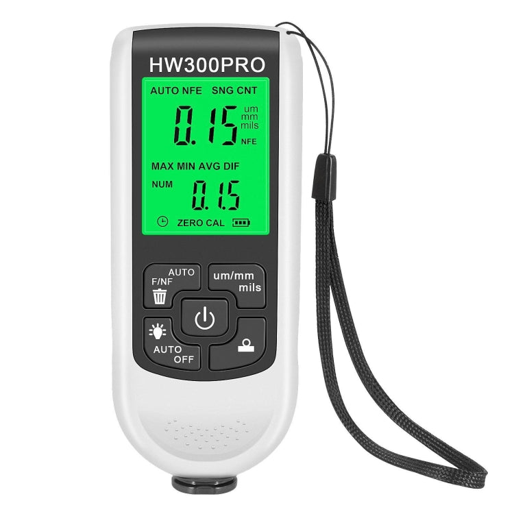 HW-300PRO High Precision Coating Paint Powder Layer Thickness Gauge Anti-slip Paint Film Gauge, HW-300PRO Black, HW-300PRO White
