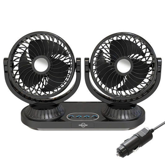 Ventilateur de voiture électrique oscillant à double tête rotative 12V/24V, F623U, F623