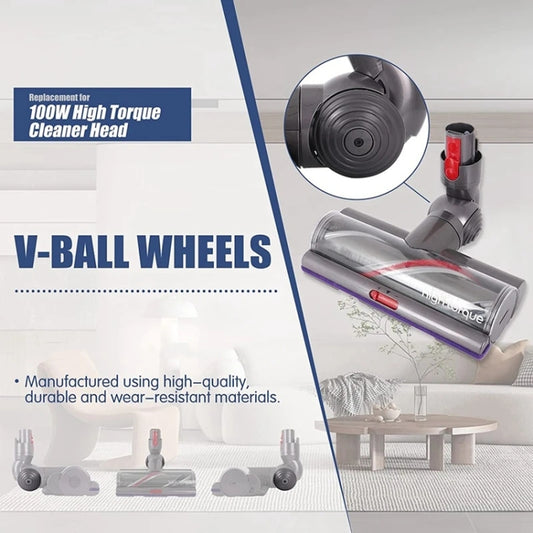 Für Dyson V10 / V11 Staubsauger 100W High Torque Saugkopf V-Ball Räder, High Torque Saugkopf Räder