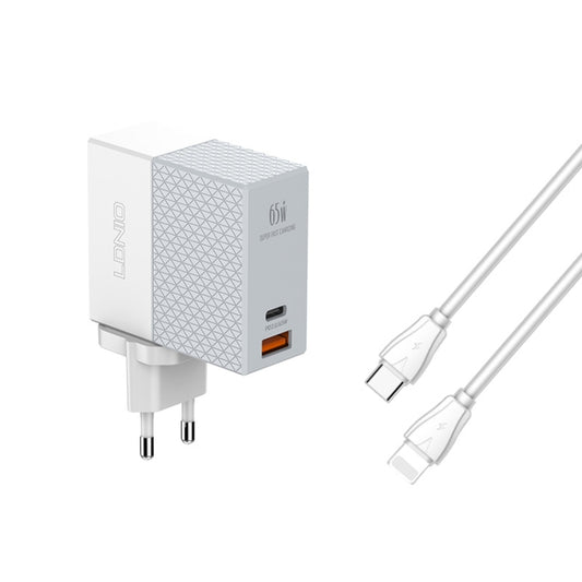 LDNIO A2620C Chargeur Universel Téléphone Tablette 65W Port Type-C/USB-C Chargeur Rapide, Prise EU 65W, Prise UK 65W, Prise US 65W