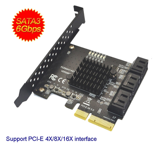 SATA 3.0 Adapter Expansion Card ASMedia ASM1166 Converter, PCIE 4X To 6 Port, PCIE 1X To 6 Port, PCIE 1X To 10 Port, PCIE 4X To 10 Port, PCIE 1X To 8 Port