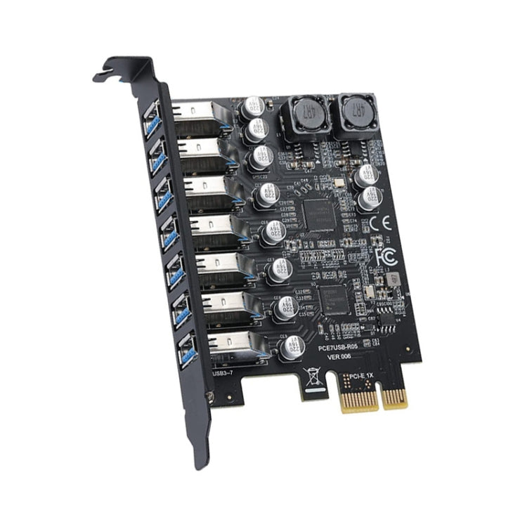 PCE7USB-R05 PCI-E To USB 3.2 GEN1 7-Port 19PIN Expansion Card Super Speed 5Gbps, PCE7USB-R05