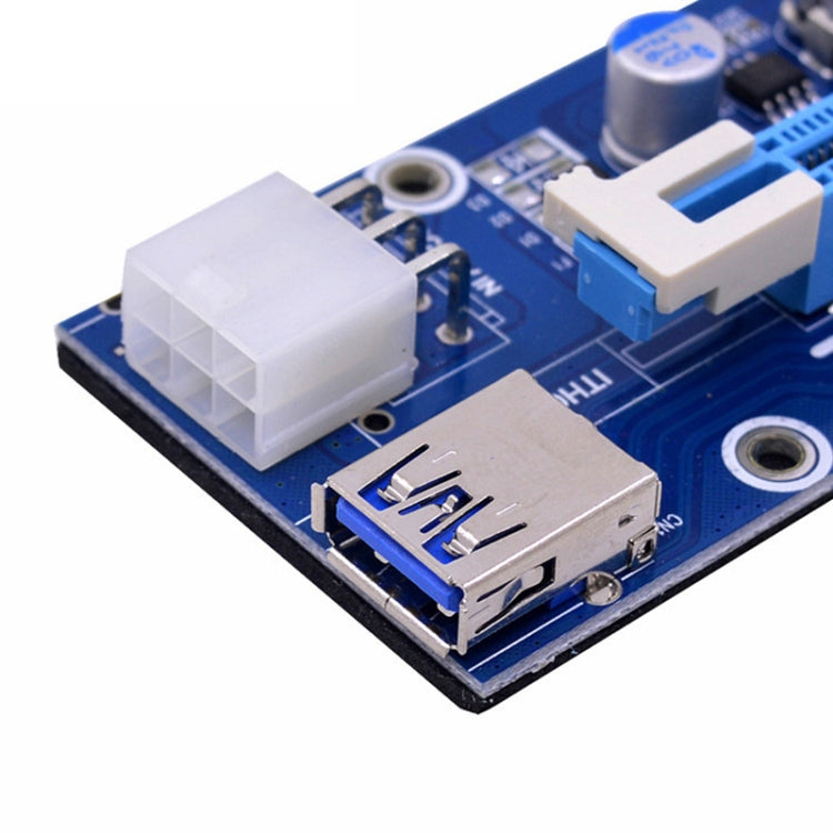 PCE164P-N03 VER006C Mini PCI-E 1X To 16X Riser For Laptop External Image Card, Blue Board 6pin, Blackboard 6pin, Blackboard 4pin, M2 To 6pin