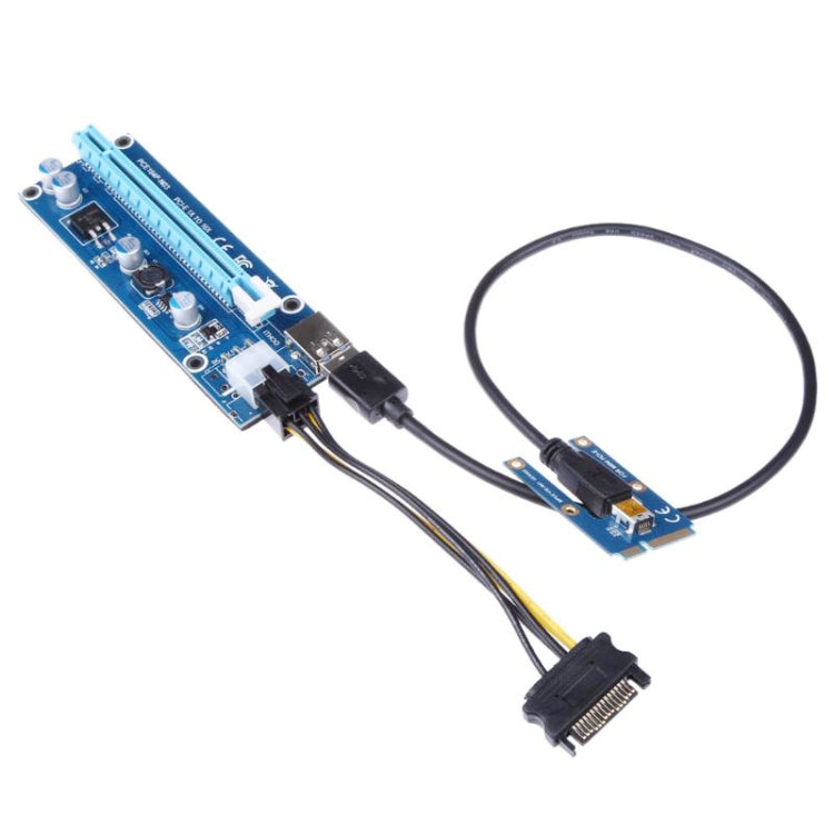 PCE164P-N03 VER006C Mini PCI-E 1X To 16X Riser For Laptop External Image Card, Blue Board 6pin, Blackboard 6pin, Blackboard 4pin, M2 To 6pin
