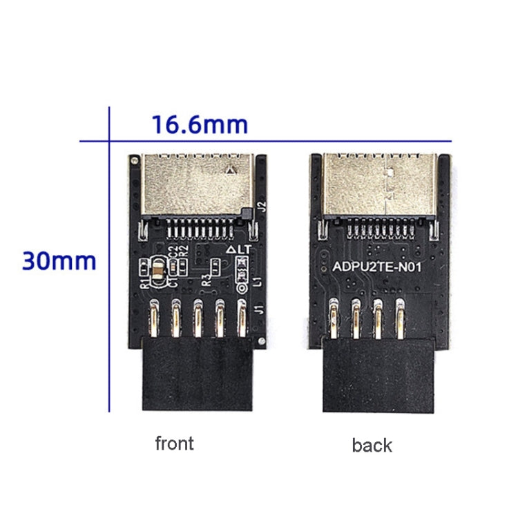 USB 2.0 Front Panel Header USB 9pin To USB 2.0 Type-E Internal Adapter, USB 2.0 9pin