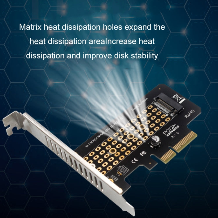 Lot de 5 cartes de transfert NVME M.2 vers PCIE 3.0/4.0, carte d'extension X4 pleine vitesse, pleine hauteur, demi-hauteur
