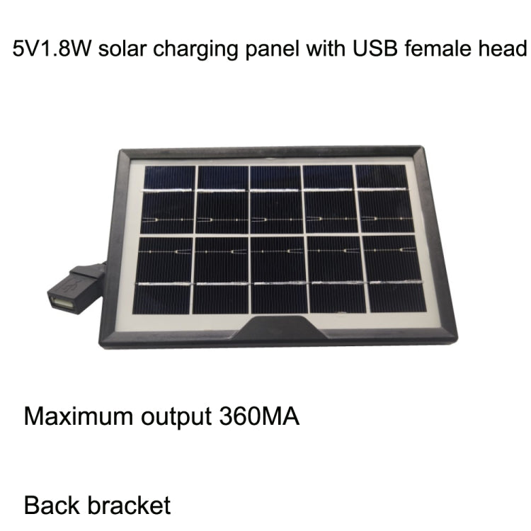 Small Table Lamp Flashlight With USB Female Head 5V/1.8W Solar Panel, Solar Panel