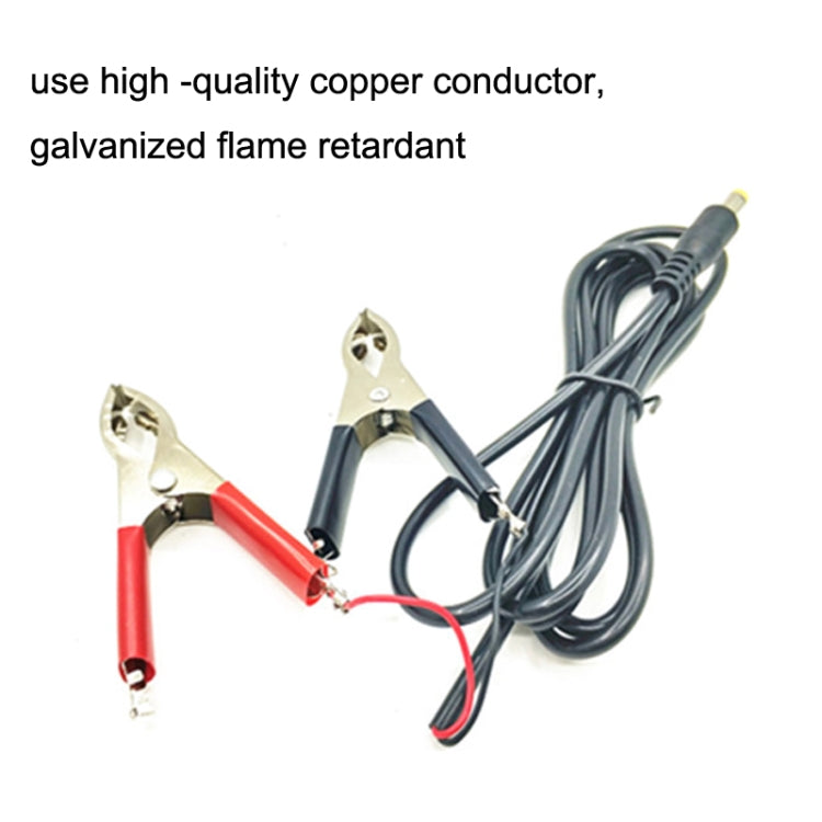 1.5m 12V/24V General Battery Red Black Crocodile Wire Clip LED Power Clip Cable, 1.5m