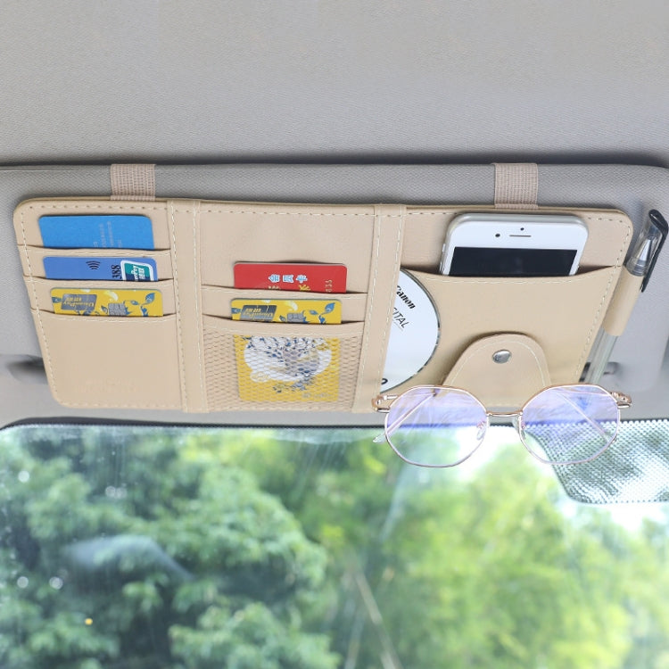 Car Sun Visor Decorative Storage Bill Glasses Holder, Black No Zipper, Gray No Zipper, Beige No Zipper, Black With Zipper, Gray With Zipper, Beige With Zipper, Red With Zipper, Pink With Zipper, Blue With Zipper, Black With 2 Zipper, Gray With 2 Zipper...