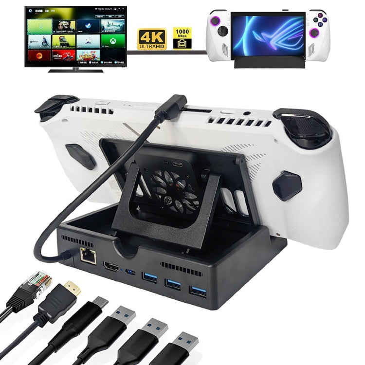 For ROG ALLY Charging Base Multifunctional Docking Station, 6 -in-1 Verison, 4 -in -1 Version