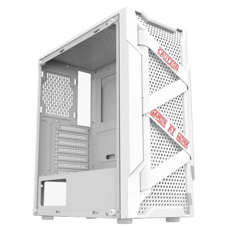 EVESKY Acrylic Side Transparent ATX Computer Case With 6 Fans Position And USB 3.0 Interface, Black, White