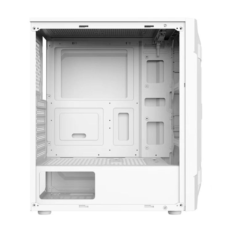 EVESKY Acrylic Side Transparent ATX Computer Case With 6 Fans Position And USB 3.0 Interface, Black, White