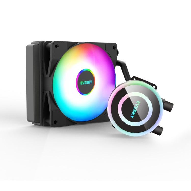EVESKY Water Cooler Cpu Fan RGB Fan Liquid Heatsink Integrated Radiator, 120mm Colorful, 120mm RGB, 240mm, 360mm