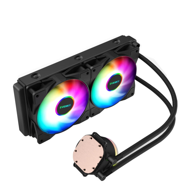 EVESKY Water Cooler Cpu Fan RGB Fan Liquid Heatsink Integrated Radiator, 120mm Colorful, 120mm RGB, 240mm, 360mm