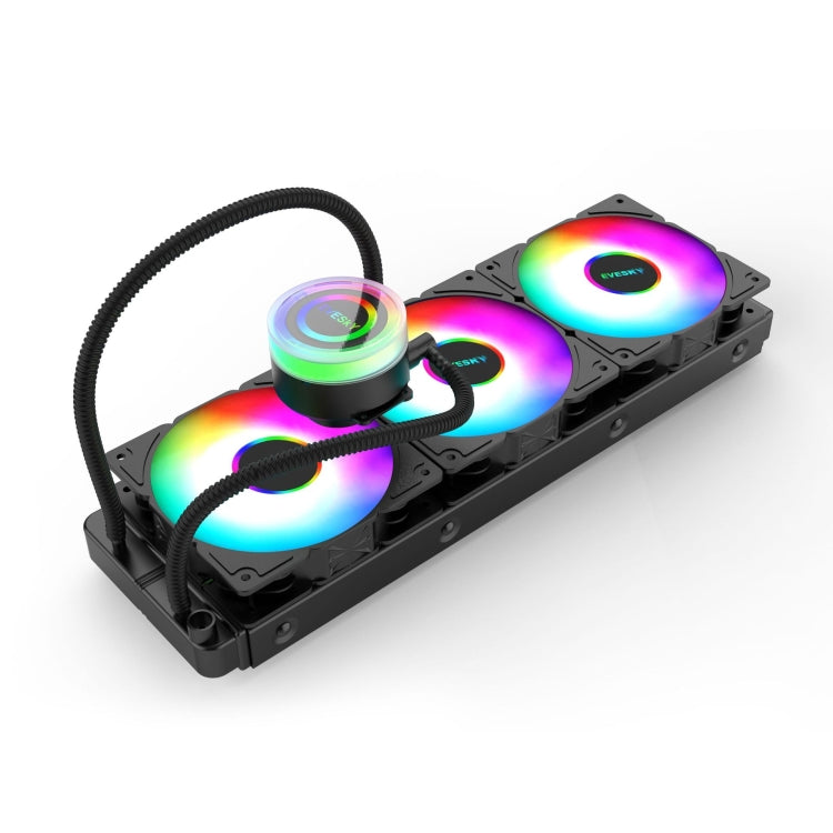 EVESKY Water Cooler Cpu Fan RGB Fan Liquid Heatsink Integrated Radiator, 120mm Colorful, 120mm RGB, 240mm, 360mm