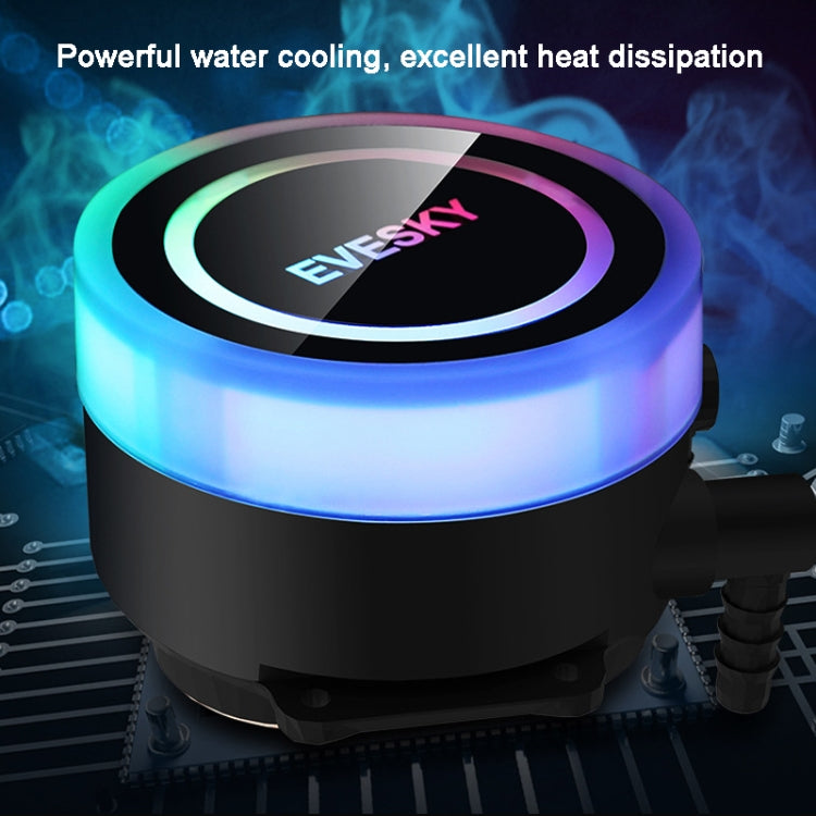 EVESKY Water Cooler Cpu Fan RGB Fan Liquid Heatsink Integrated Radiator, 120mm Colorful, 120mm RGB, 240mm, 360mm
