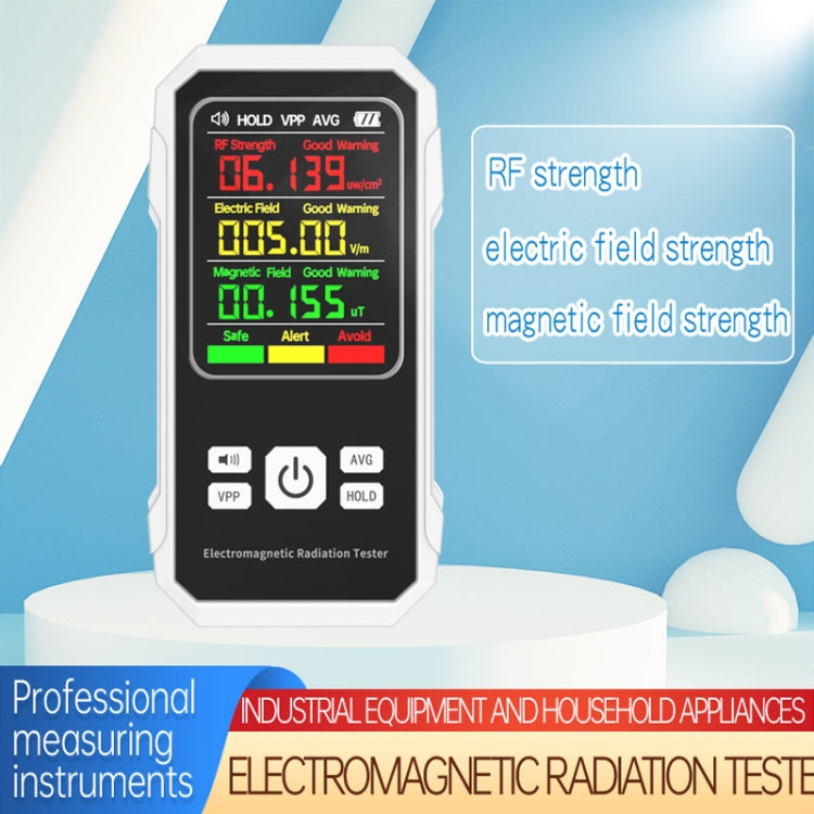 Electromagnetic Radiation Detector High Frequency Radiation Detector, VT-ER1 White