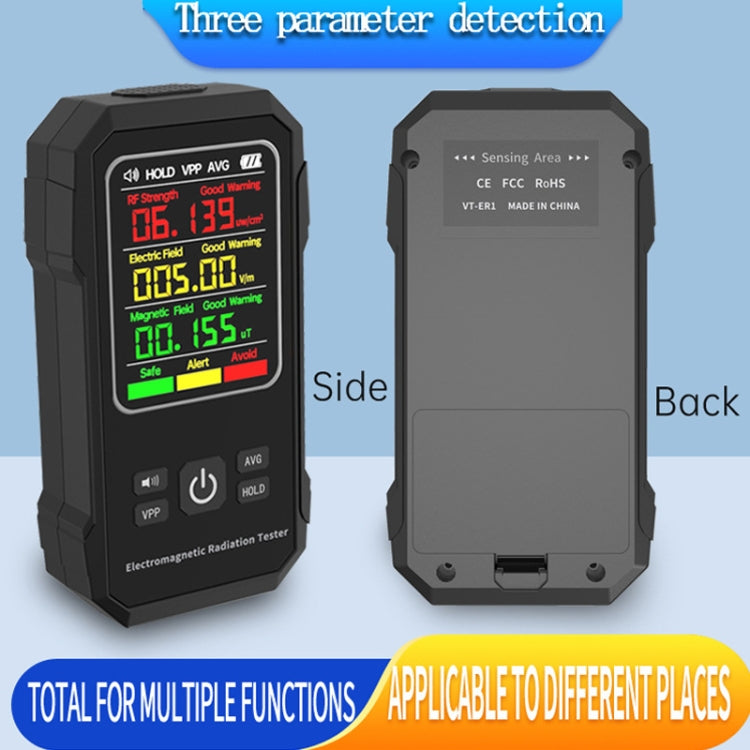 Electromagnetic Radiation Detector High Frequency Radiation Detector, VT-ER1 White