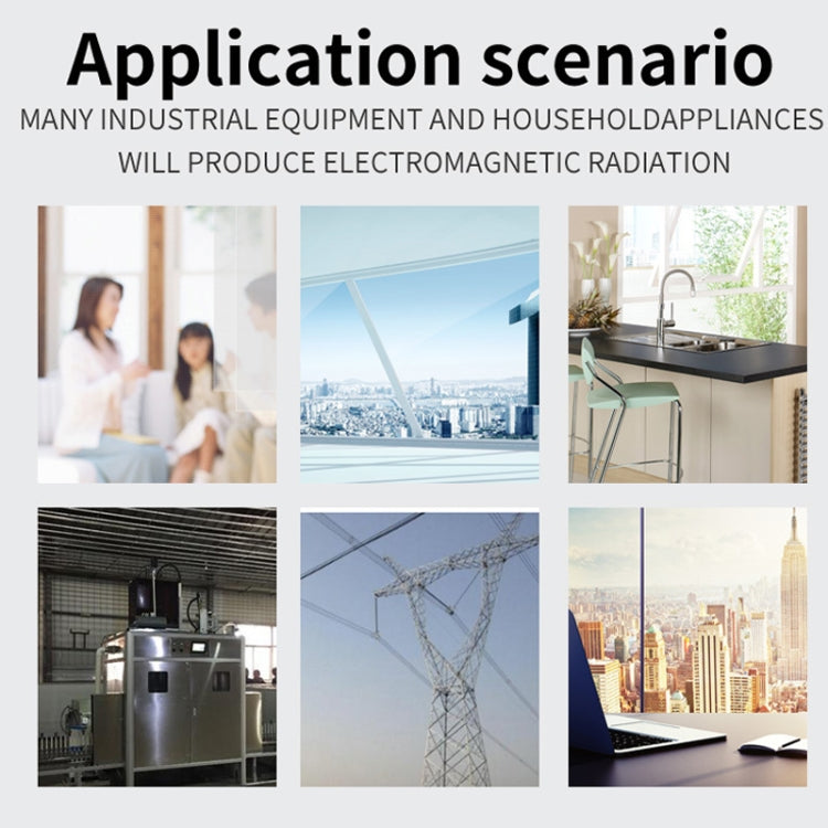 Electromagnetic Radiation Detector High Frequency Radiation Detector, VT-ER1 White