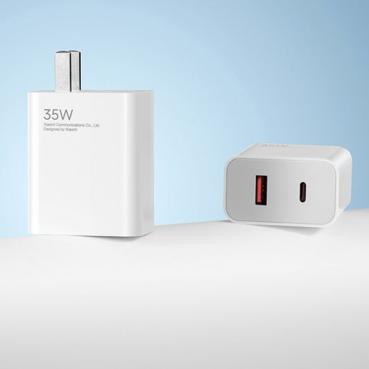 Original Xiaomi 35W USB-C+USB-A Fast Charge Portable Dual Port Charger(1C+1A), US Plug, 35W