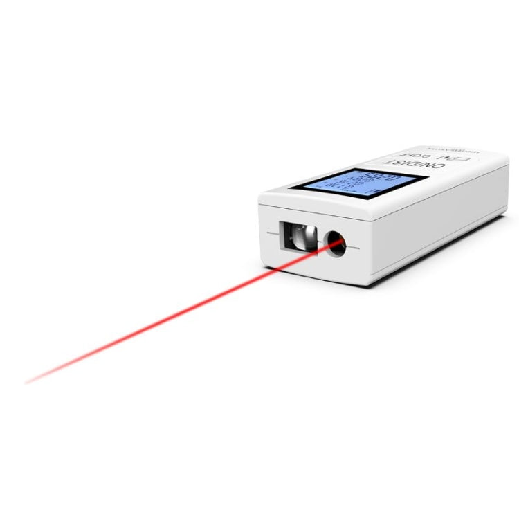30m Mini Handheld Rechargeable Infrared Electronic Range Finder, White