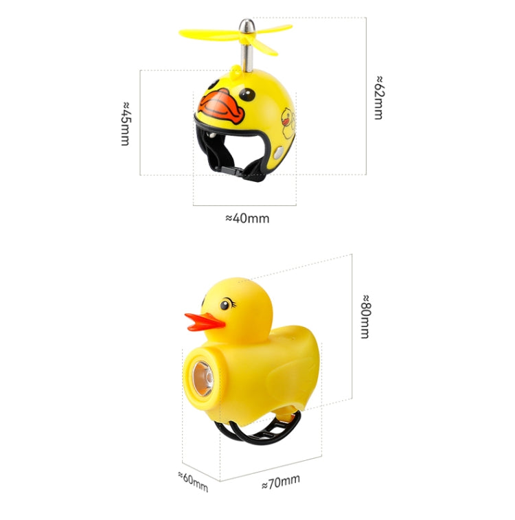 Canard Jaune Vélo Cloche Guidon Phare Ornements de Voiture Accessoires de Cyclisme Décoration de Casques