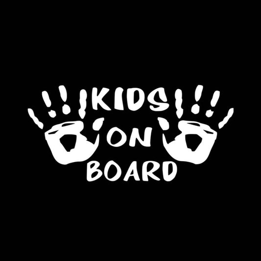 10pcs Kids On Board Warning Car Stickers Reflective Scratch Body Stickers