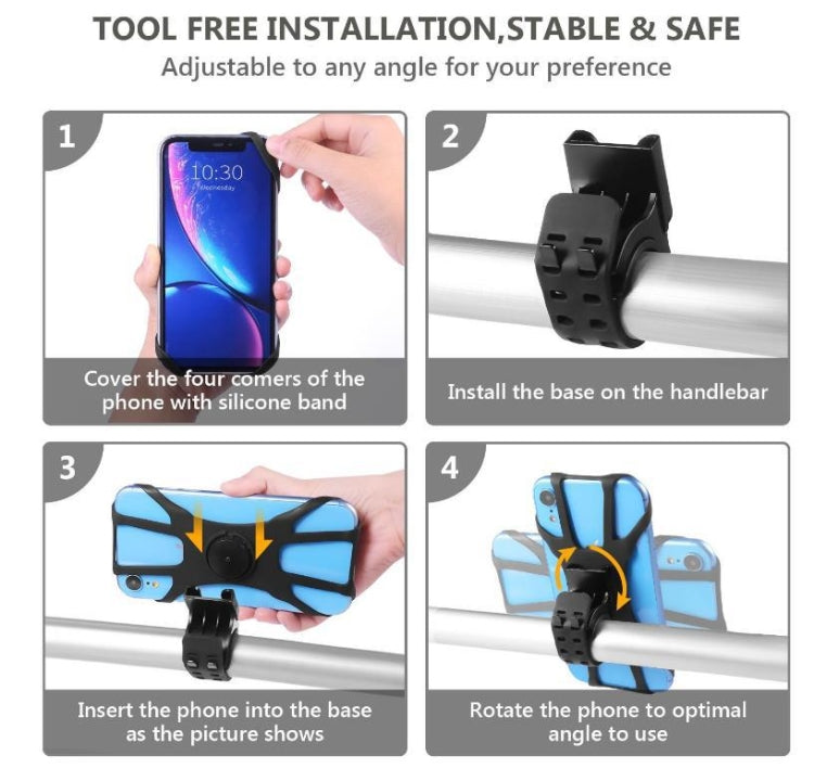 3 In 1 Disassembered Rotating Arm Belt Bag Sports Phone Bag Bracket For 4.5-7 inch Phones, 3 In 1
