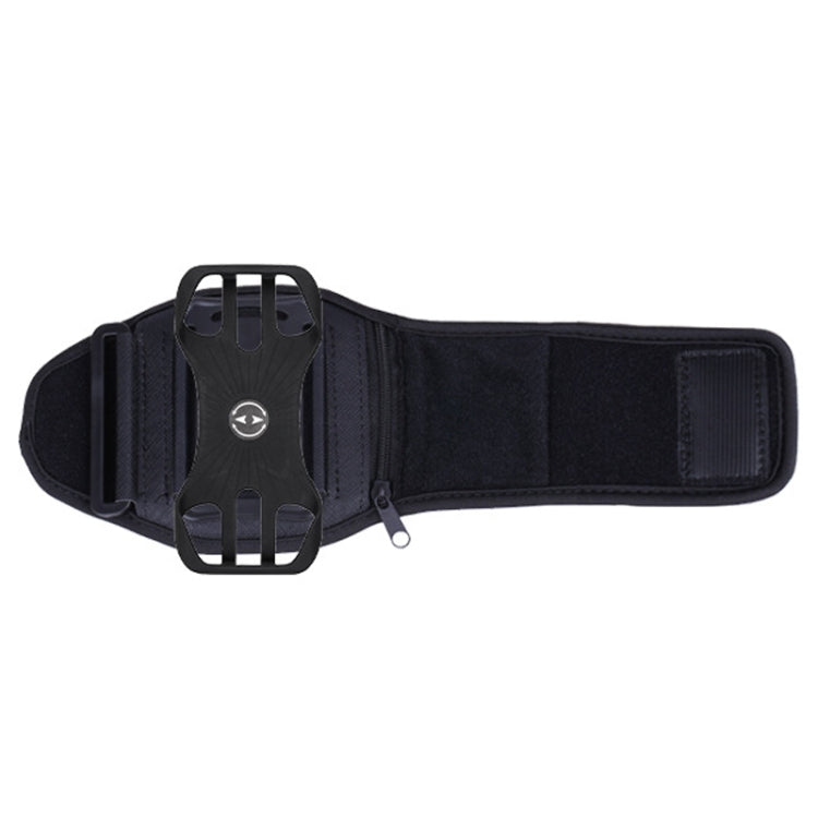 For 4.5-7 inch Phone Zipper Pocket Removable Rotating Arm Belt Bag Running Riding Phone Case