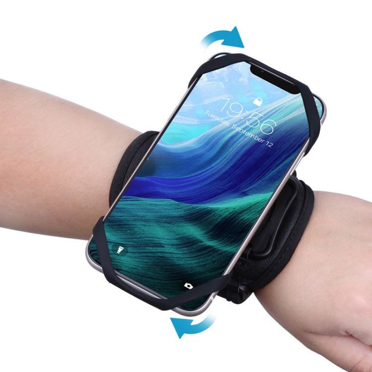 For 4.5-7 inch Phone Zipper Pocket Removable Rotating Arm Belt Bag Running Riding Phone Case