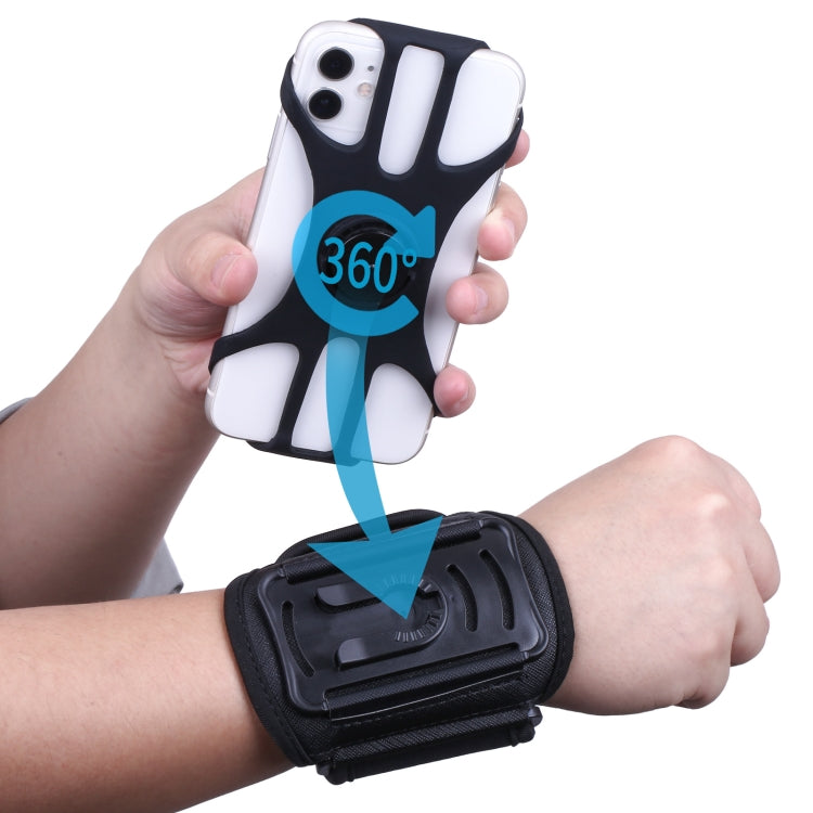 For 4.5-7 inch Phone Zipper Pocket Removable Rotating Arm Belt Bag Running Riding Phone Case