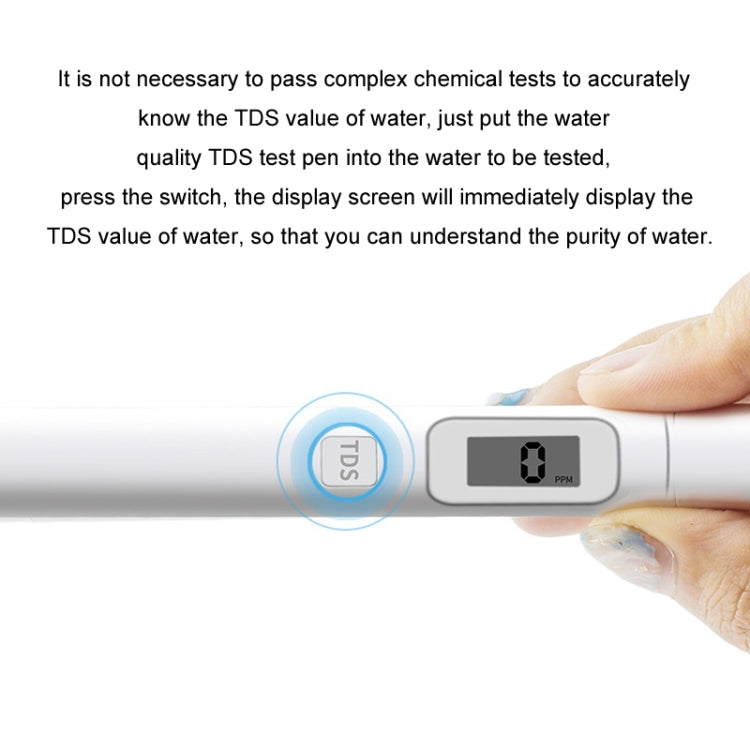TDS Water Quality Test Pen High-Precision Drinking Tap Water Detector, TDS Water Test Pen