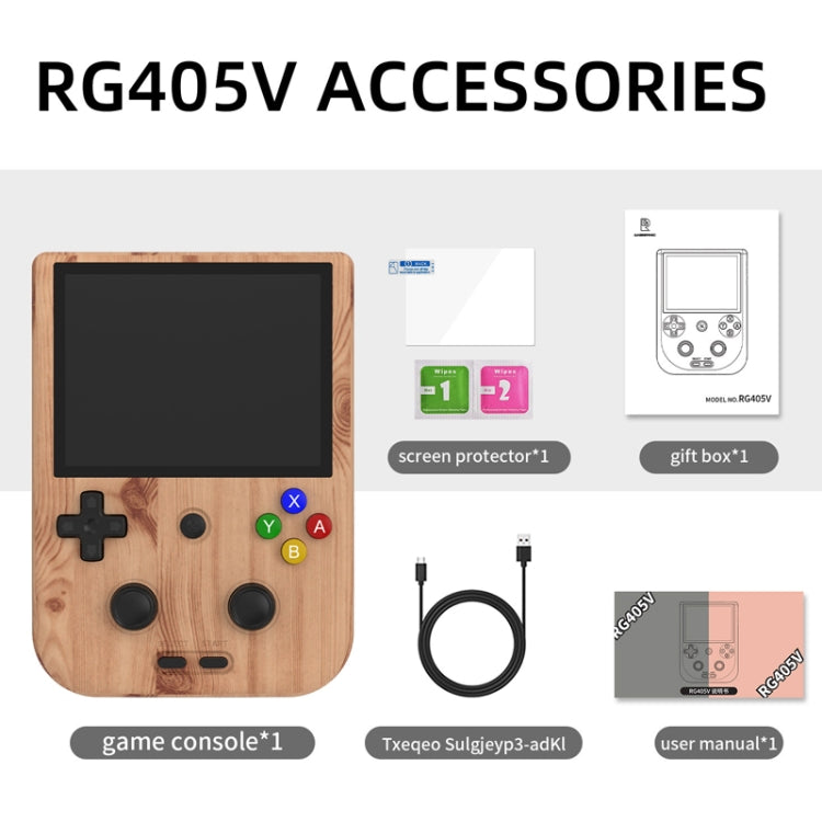 ANBERNIC RG405V 4+256G 10000 Games Handheld Game Console 4-Inch IPS Screen Android 12 System T618 64-Bit Game Player
