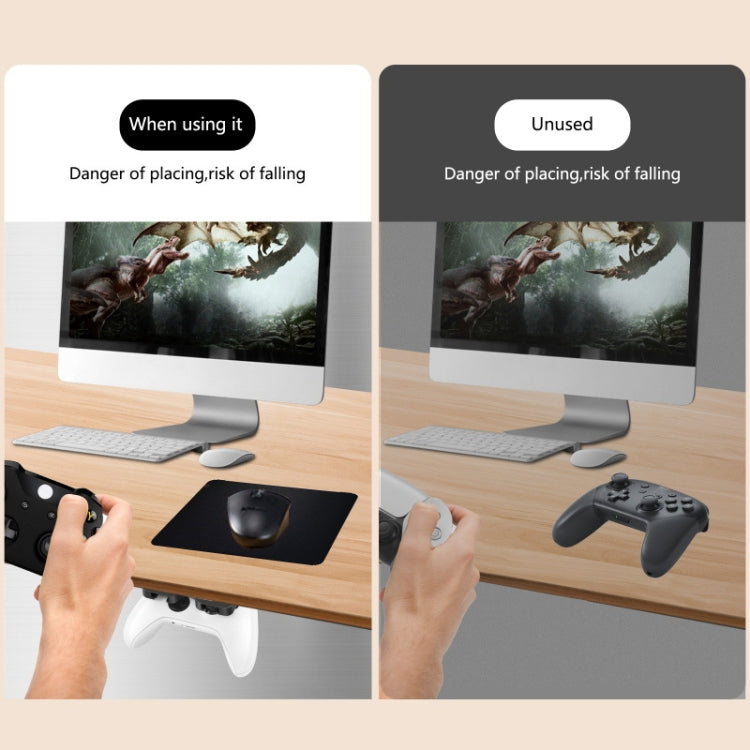 Suspension Handle Storage Rack Gamepad Table Bottom Bracket, For Switch Pro / Xbox Series X / Xbox Series S / Xbox One / Xbox One S / Xbox 360, White Color Box, Black Color Box