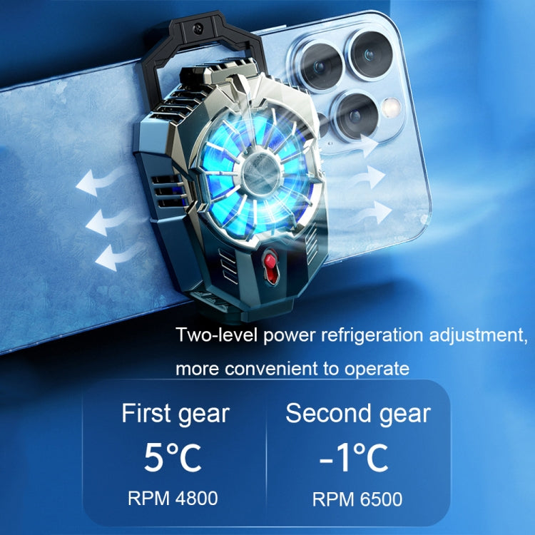 X20 Semiconductor Mobile Phone Radiator LED Light Mini Phone Cooling Fan, X20 Electroplated Mineral-color, X20 Electroplated Silver, X20 Frosted Black, X20 Frosted White