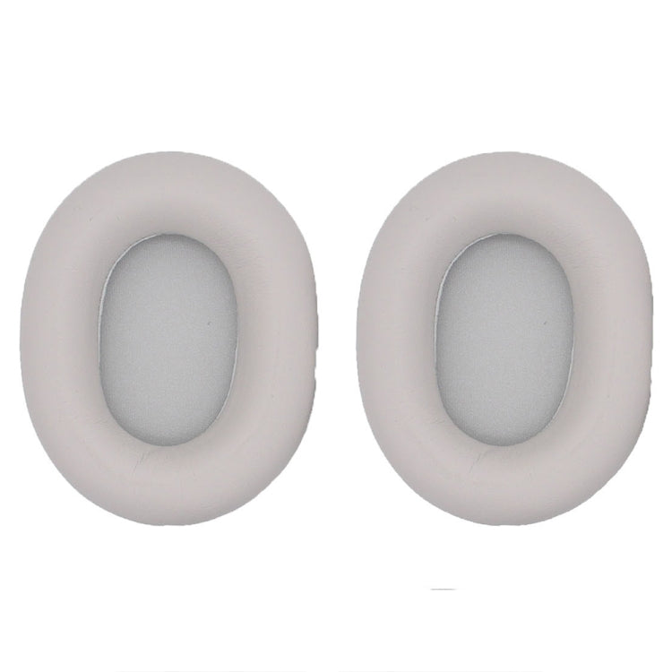 2pcs For Sony WH-1000XM5 Headphone Sponge Leather Case Earmuffs, WH-1000XM5(Black), WH-1000XM5(Platinum Silver)